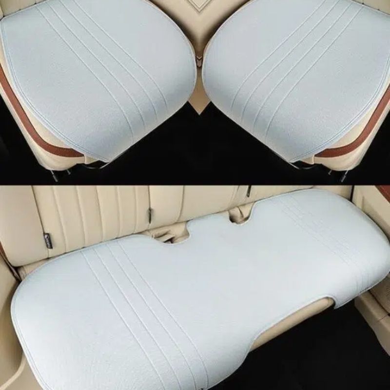 Linen Cooling Car Seat Cushions cartoon Universal Breathable Non-slip Seat Cover Protector Pad Mat Interior Accessories 250910