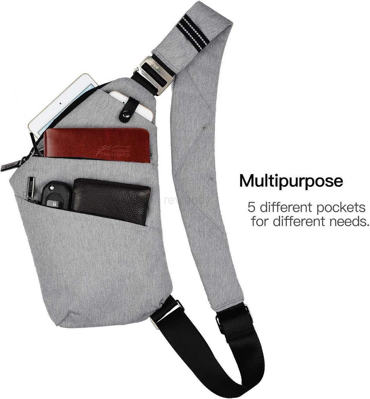 Sling Bag Antitheft Crossbody Shoulder Bag for Men and WomenW250910