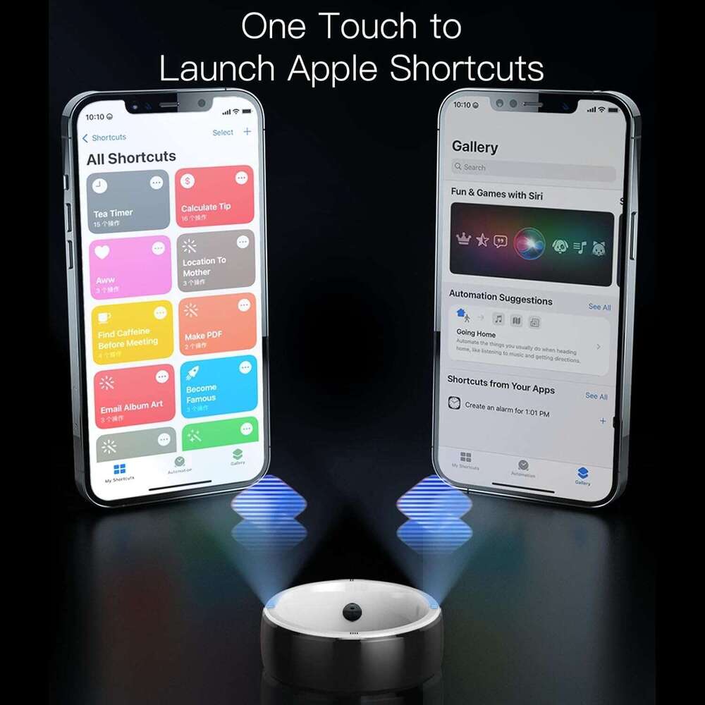 JAKCOM R5 Smart Ring New Intelligent Wearable Device Build-in 13.56mhz 125khz 6 RFID Cards 128GB Wireless Disk Sharing 2 Health Stones & Many NFC Func