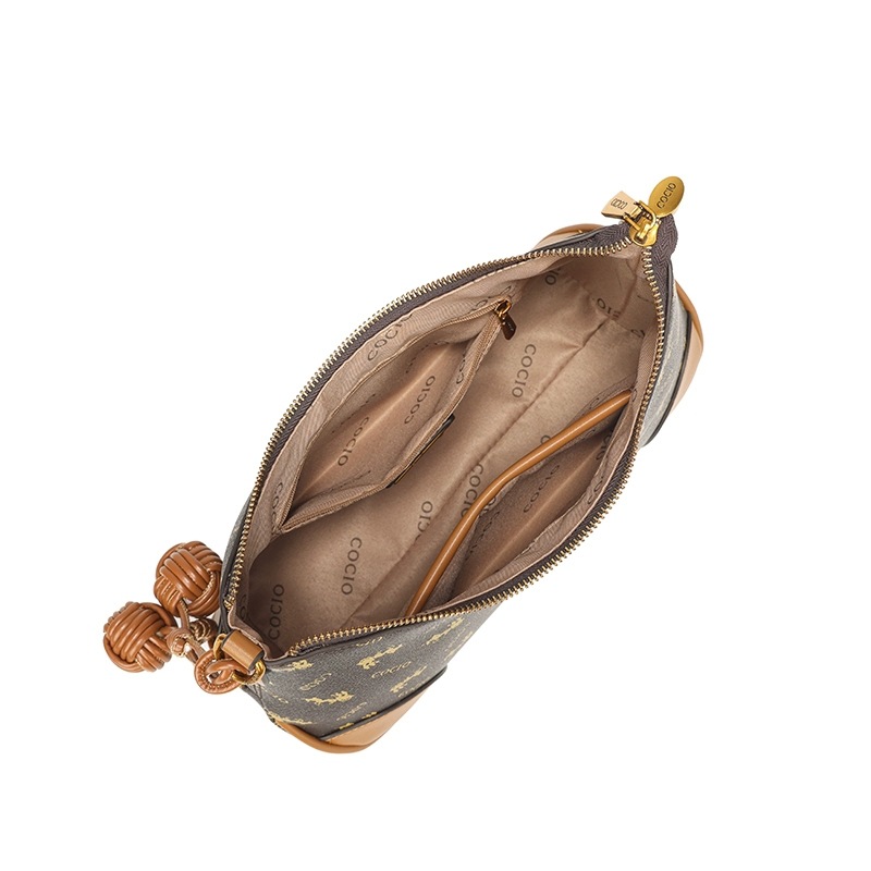 New hot selling item crescent bag letter printed series shoulder bag simple and versatile elegant armpit bag