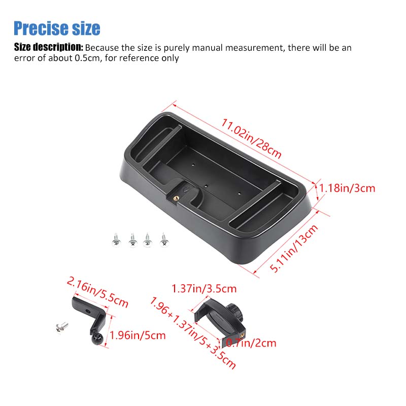 Black Car Phone Stand Storage Box For Jeep Wrangler TJ 1997-2006 Interior Decoration Accessories