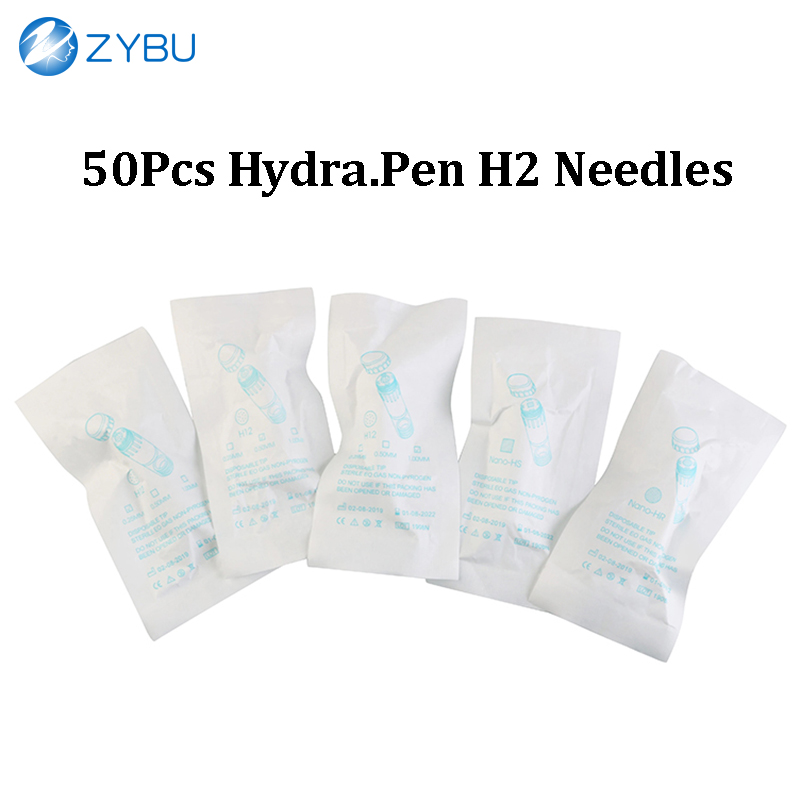 Original Hydrapen Needle 50 pcs Hydra Pen H2 Replacement Cartridge 3ml Containable Needling Nano HR HS Auto Micro Needle Mesotherapy Tips 12 Pin 0.25m