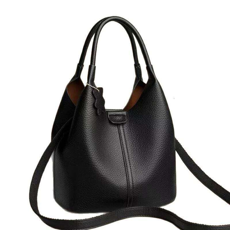 2025 French Handbag High-end Small Women's New Versatile Tote Soft Leather Foreign Gas Oblique Span Bag