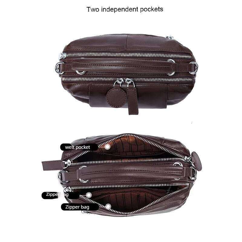 Women's Genuine High Quality Fashion Soft Cow Leather Handbag Lady Shoulder Bag New