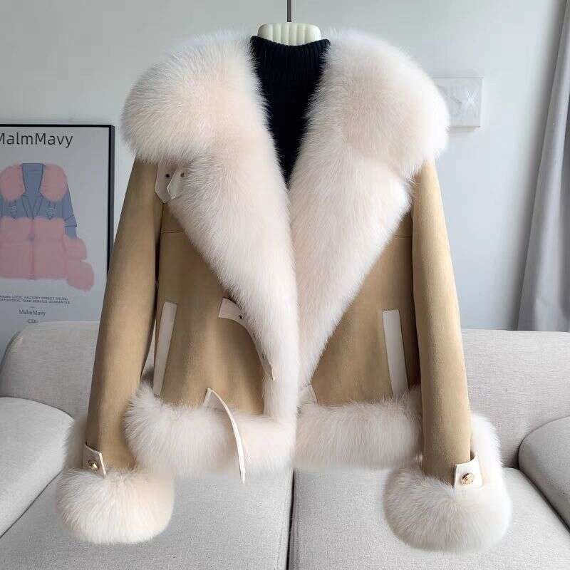 Clothing Winter New Temperament Coat Women's Slim Warm Jacket Jacket Large Fur Collar Top Young Style 250912