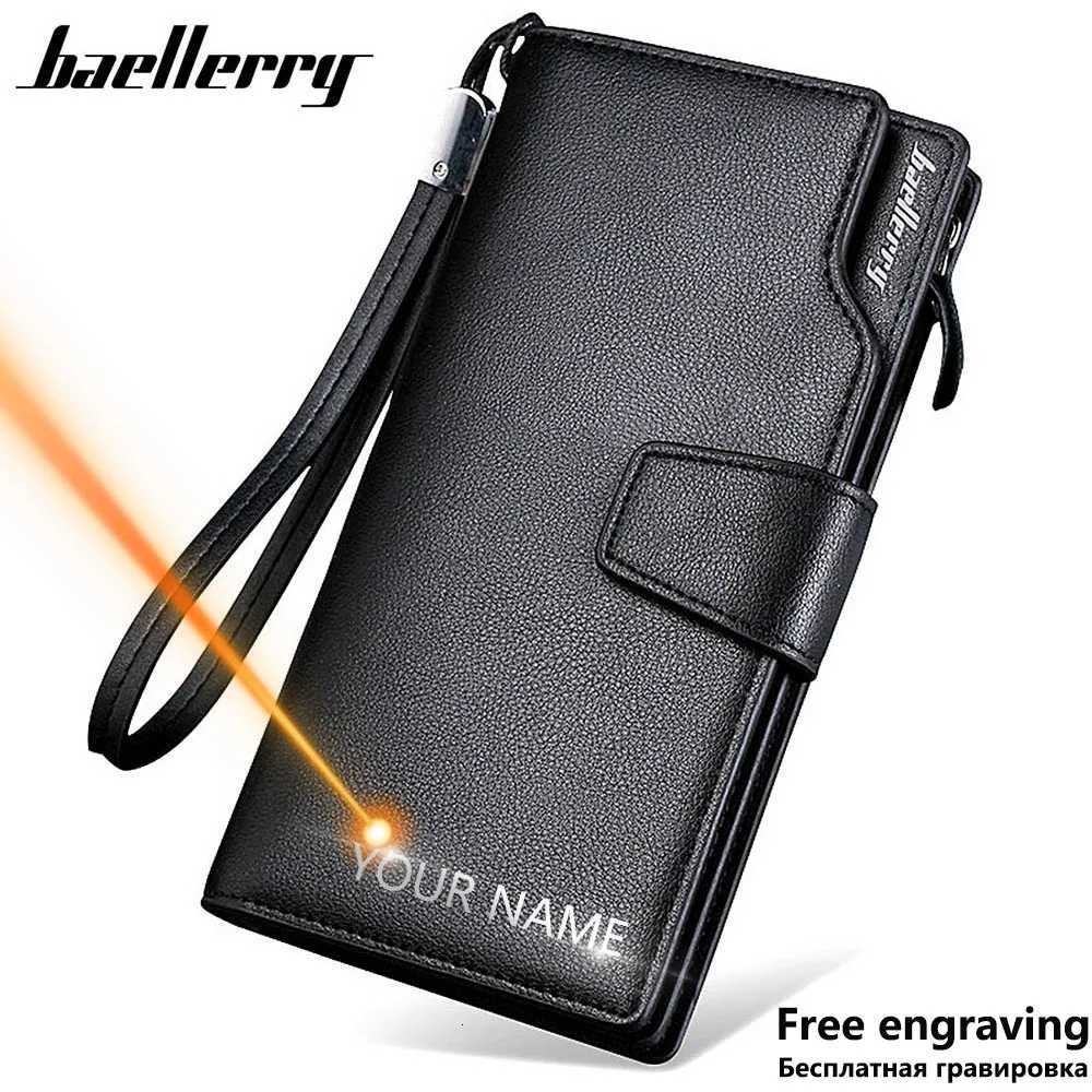 Baellerry Men Wallets Long Style High Quality Card Holder Male Purse Zipper Large Capacity Brand PU Leather Wallet For Men W250911