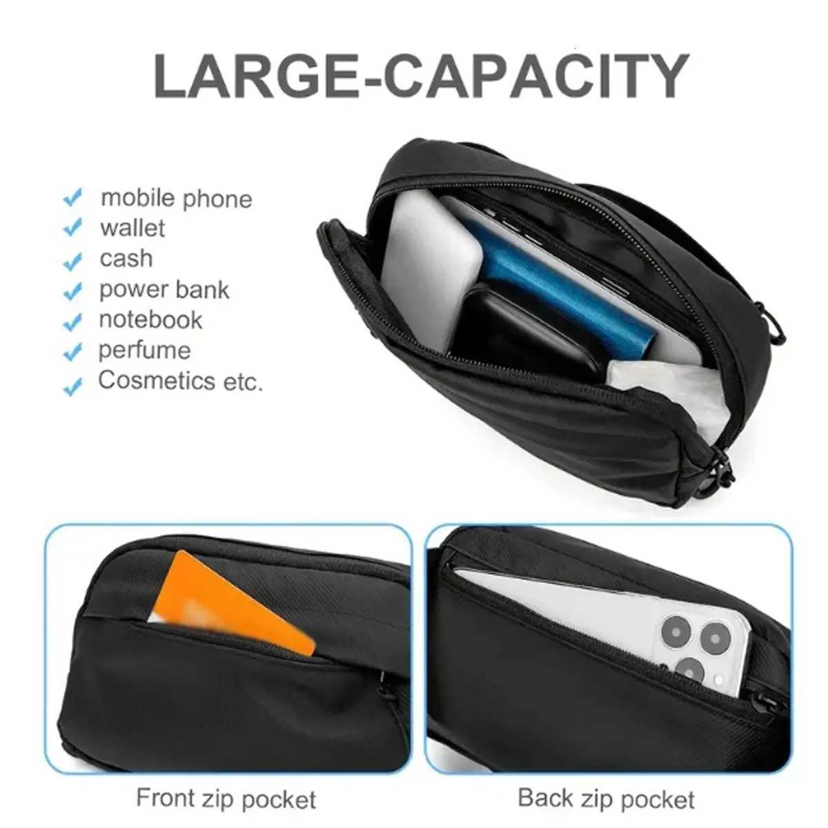 New fashion everything sports running walking mobile phone key change pocket bag chest bag Z250911