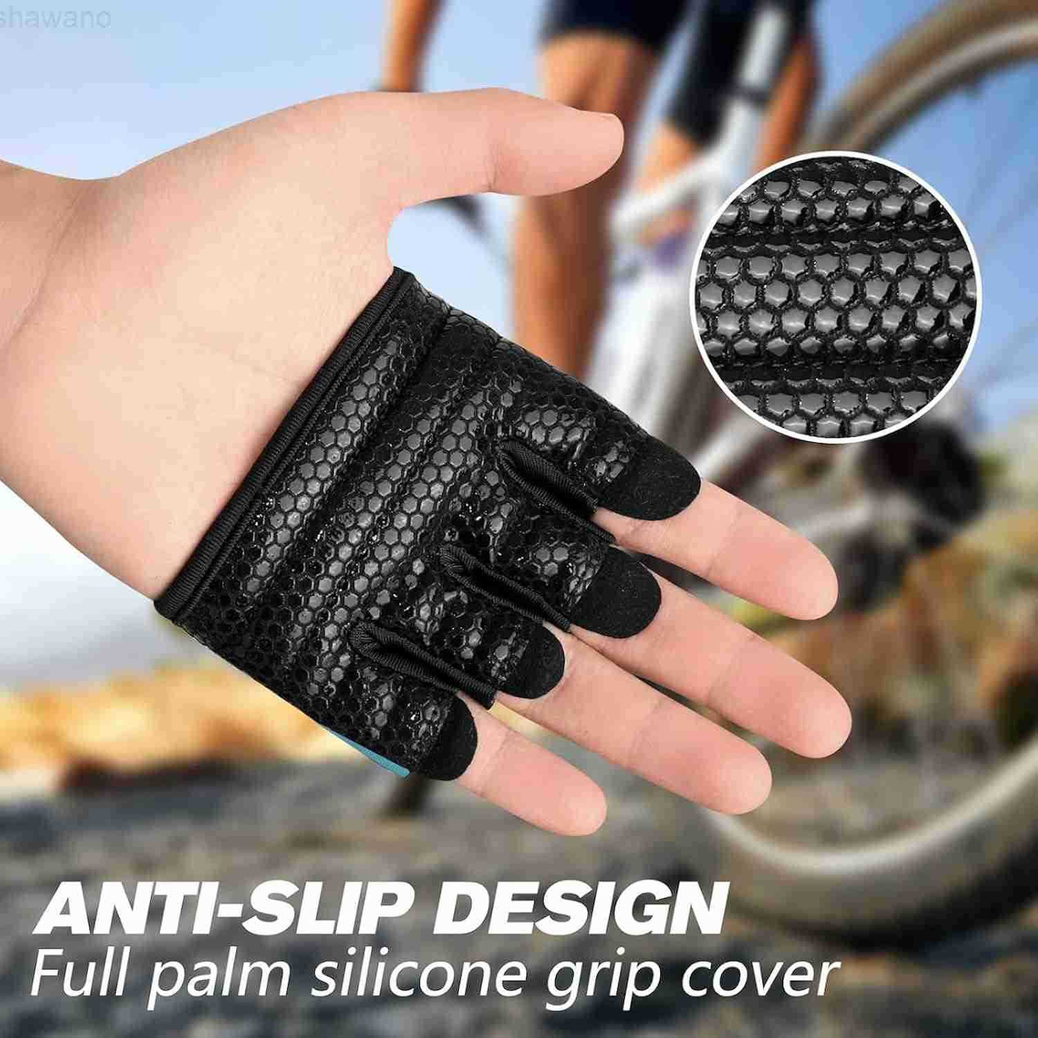 Minimal Workout GlovesShort Micro Weight Lifting Gloves Grip Pads with Full Palm Protection Extra Grip for Men Women WeightliftingGymCross TrainingPow