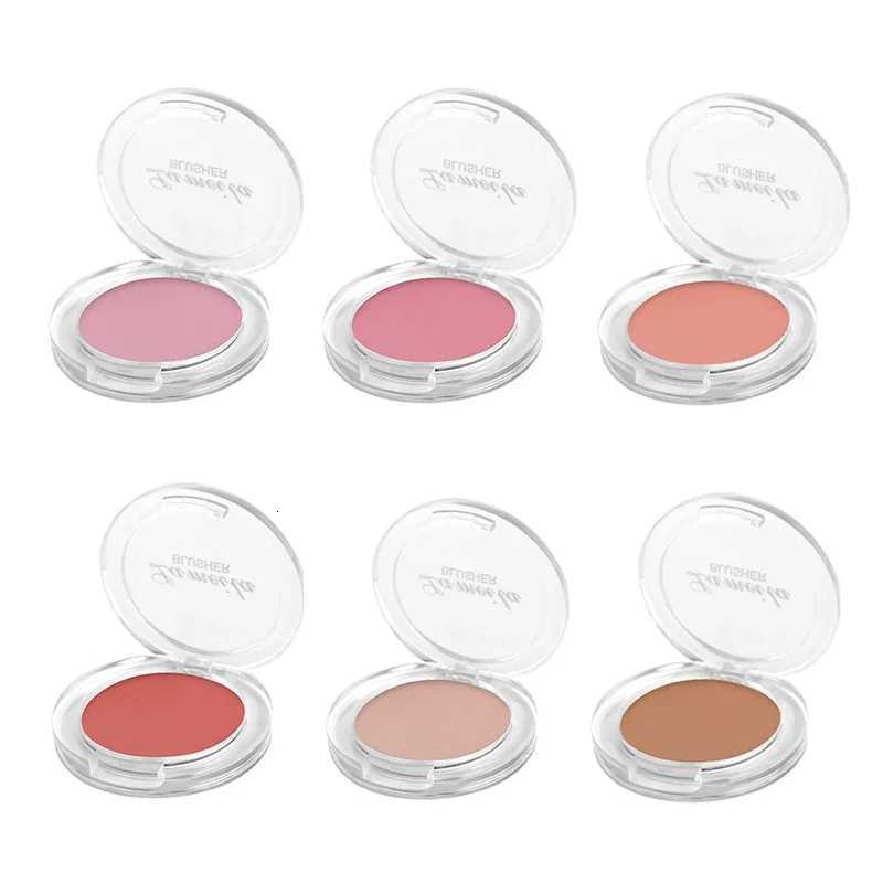 Monochrome blush Pallete 6 Color Peach Face Mineral Pigment Cheek Blusher Powder Makeup Professional Contour Shadow Pink Blusher W250911