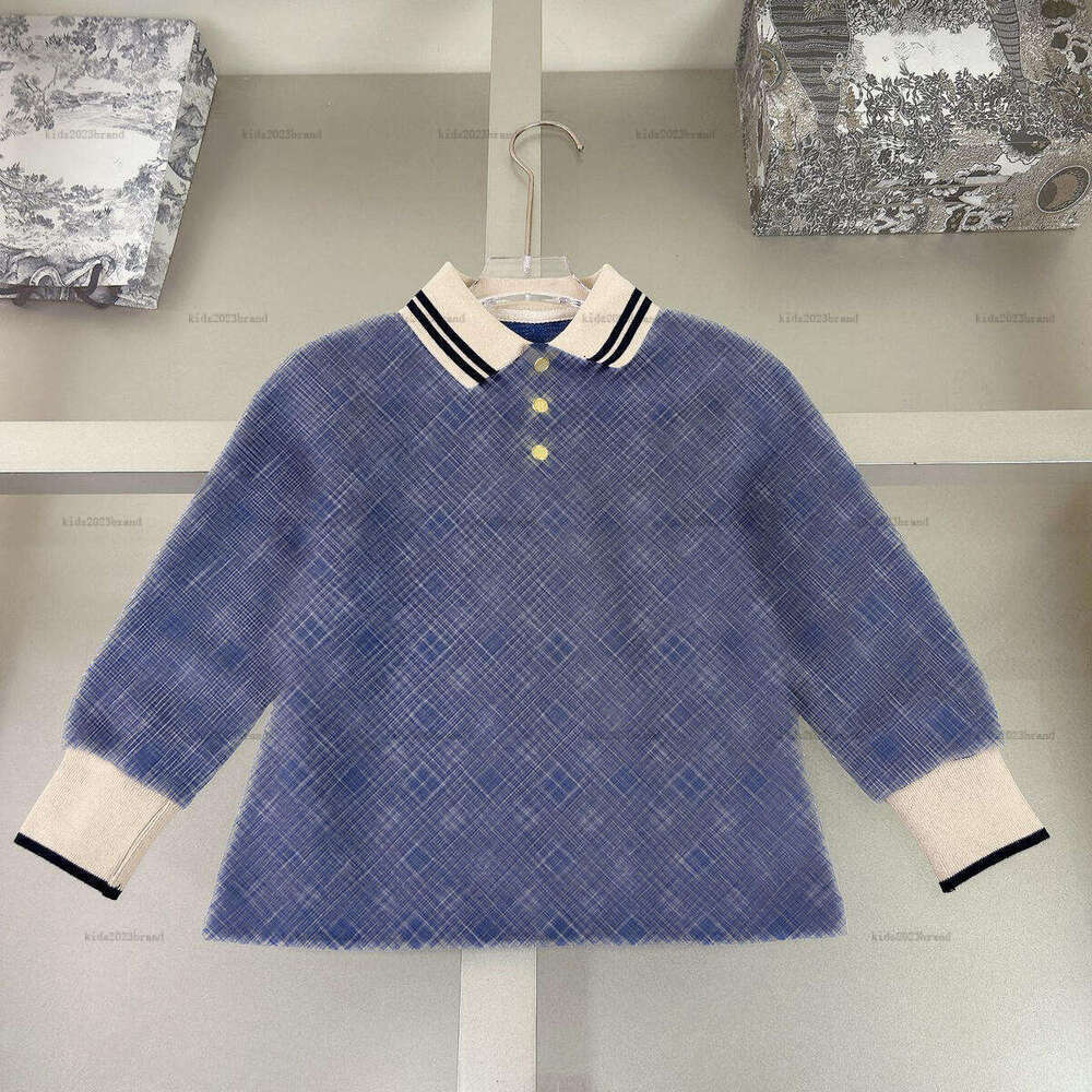 New Long sleeve POLO shirt Gradient color design baby shirt kids designer clothes autumn Multiple styles boy girl lapel tees A000X07N057