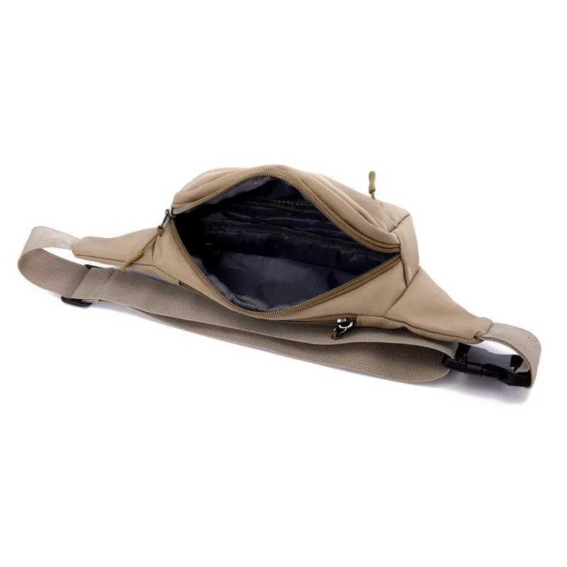 Mens and Womens Universal Models Waist Bag Fashion Crossbody Bags Sports Cell Phone Bags Solid Color Large Capacity Chest Bag Z250911