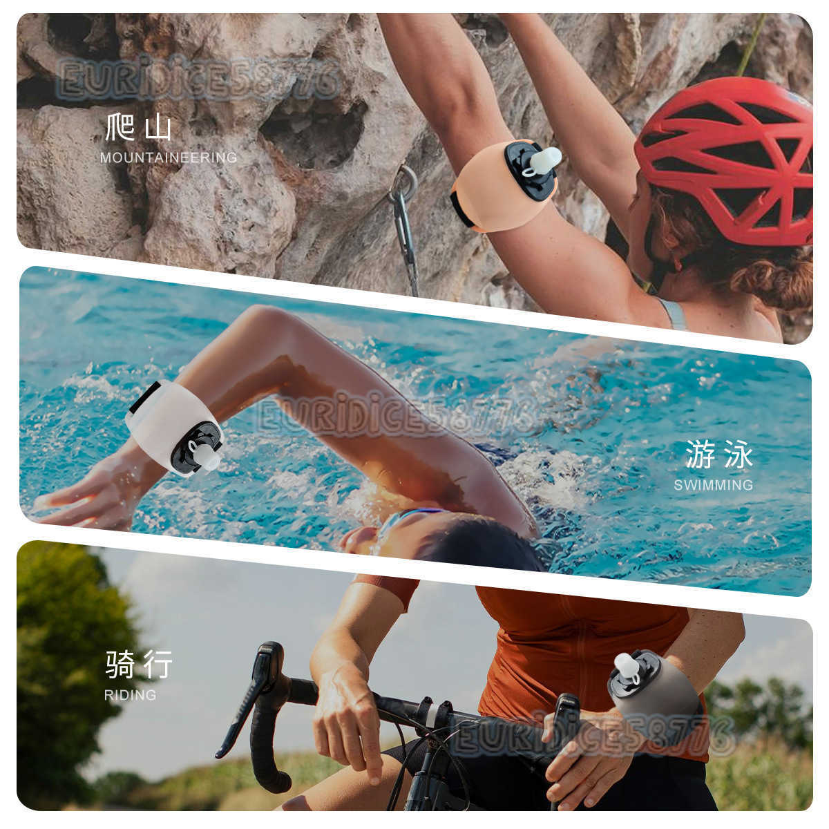 Outdoor Fitness Cycling Sports Wrist Water Bottle Running Portable Water Bottle Sports Water Cup Arm Water Bottle H250911