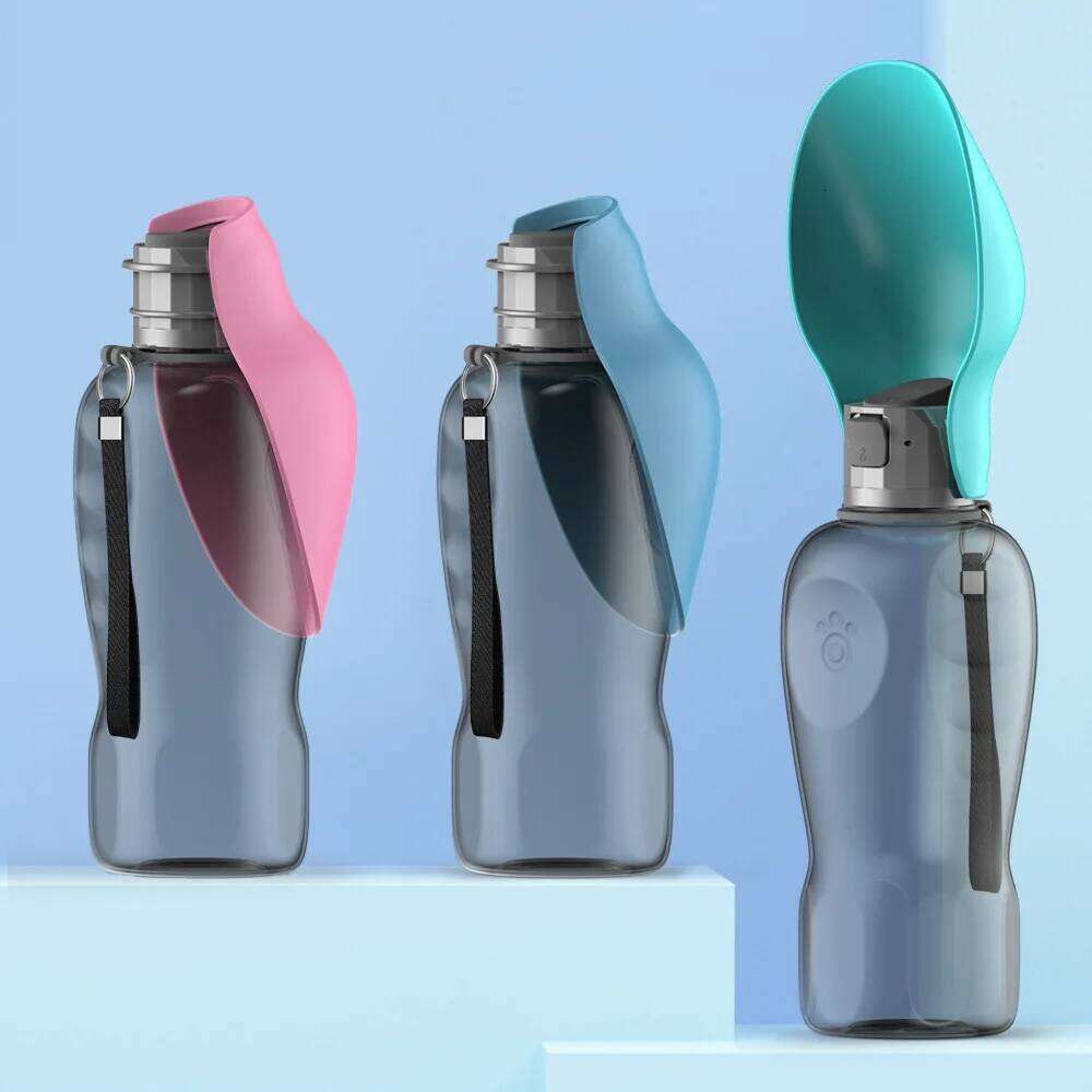 designer brand Pet Cup Portable Bottle Outdoor Leaf Shape Dog Walking Folding Drinking Water