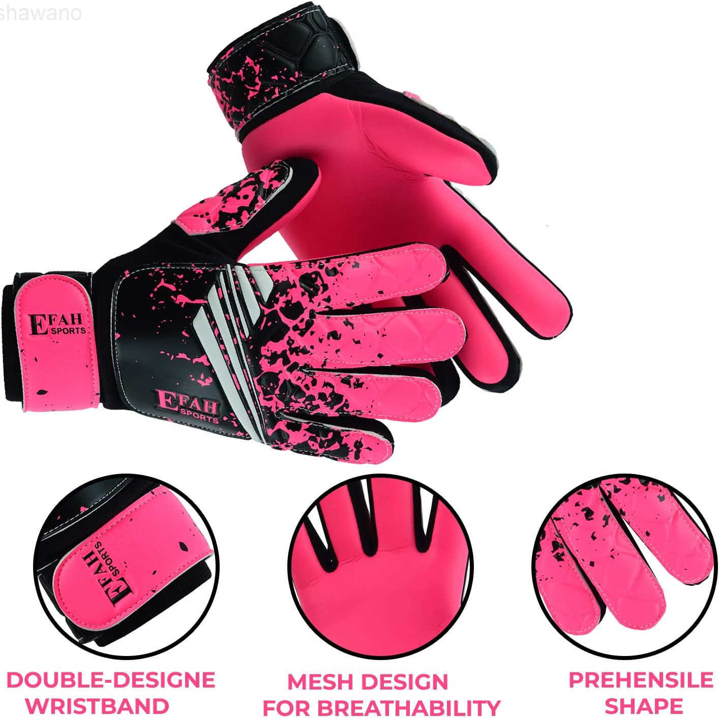 Soccer Goalkeeper Gloves for Kids Boys Children Youth Football Goalie Gloves with Strong GripsW250910