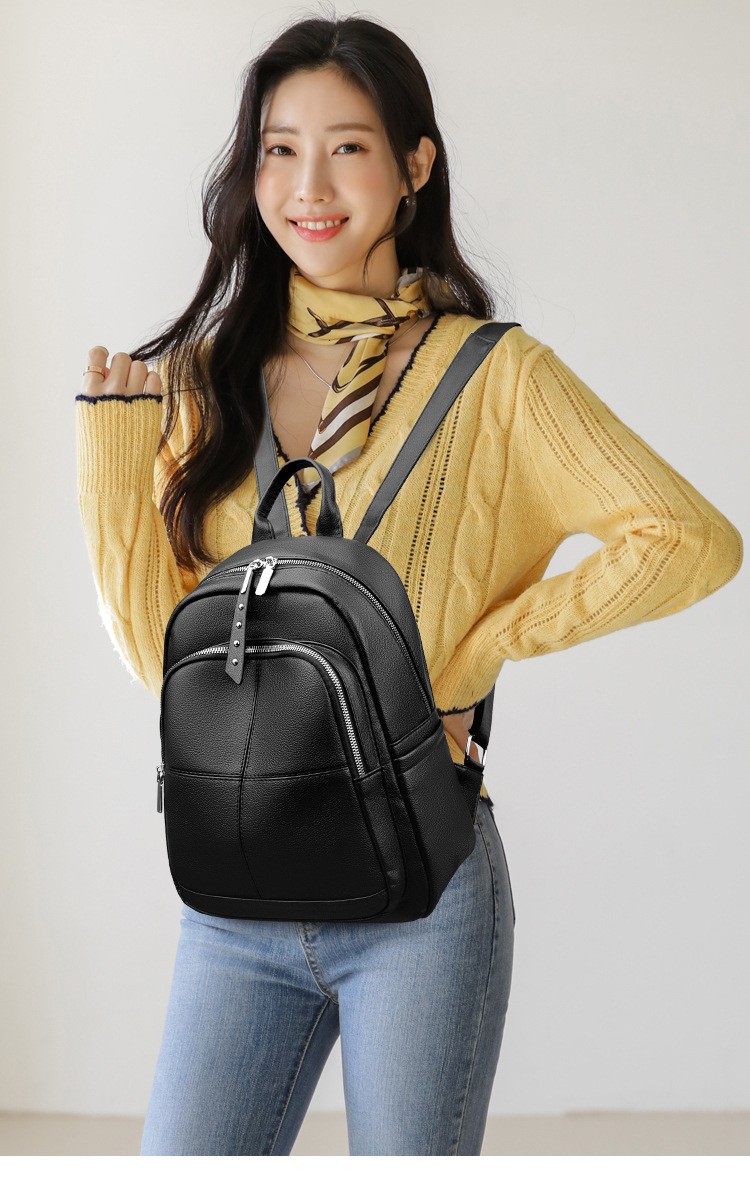 Free Shipping Designer Bag Soft Leather Women's Backpack Fashionable Luxury Bag Travel Stylish Travel Backpack Large Capacity Simple Casual Commu