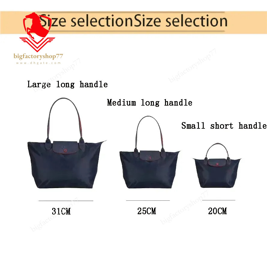 Tote Designer longness Champly Bag New French Nylon Shoulder Bag Handbag Underarm Bag Tote Bag Large Capacity Dumpling Bag Commuter Navy Energy Bag 73
