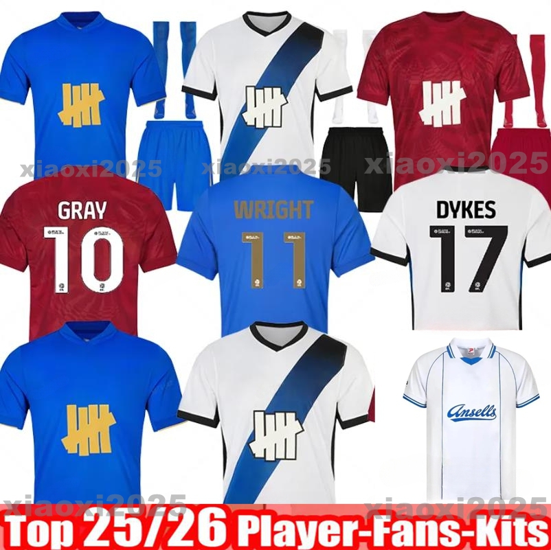 Size S-4XL 25 26 Birminghams GRAY soccer jerseys City 2025 2026 Will HANSSON JUTKIEWICZ Smith WRIGHT DYKES KYOGO PAIK Tyreeq Wilks football shirts 88