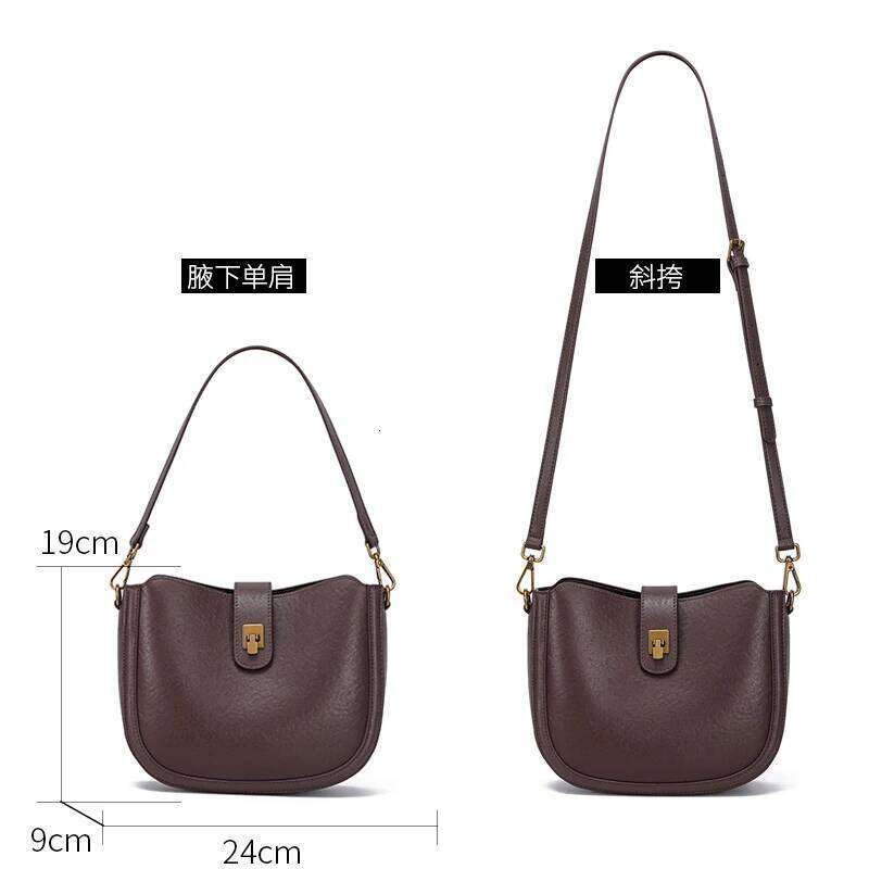 Woman Cowhide Genuine Shoulder Bag Ladies OL Top Grain Leather Handbag Female Fashion Design Crossbody Bags
