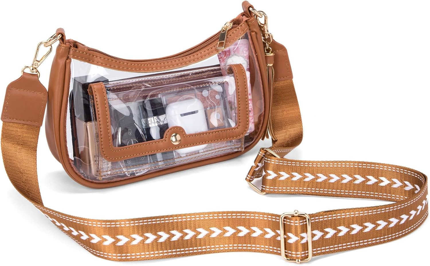 Clear Bag for Stadium Events Clear Purses for Women Crossbody Stadium ApprovedW250911