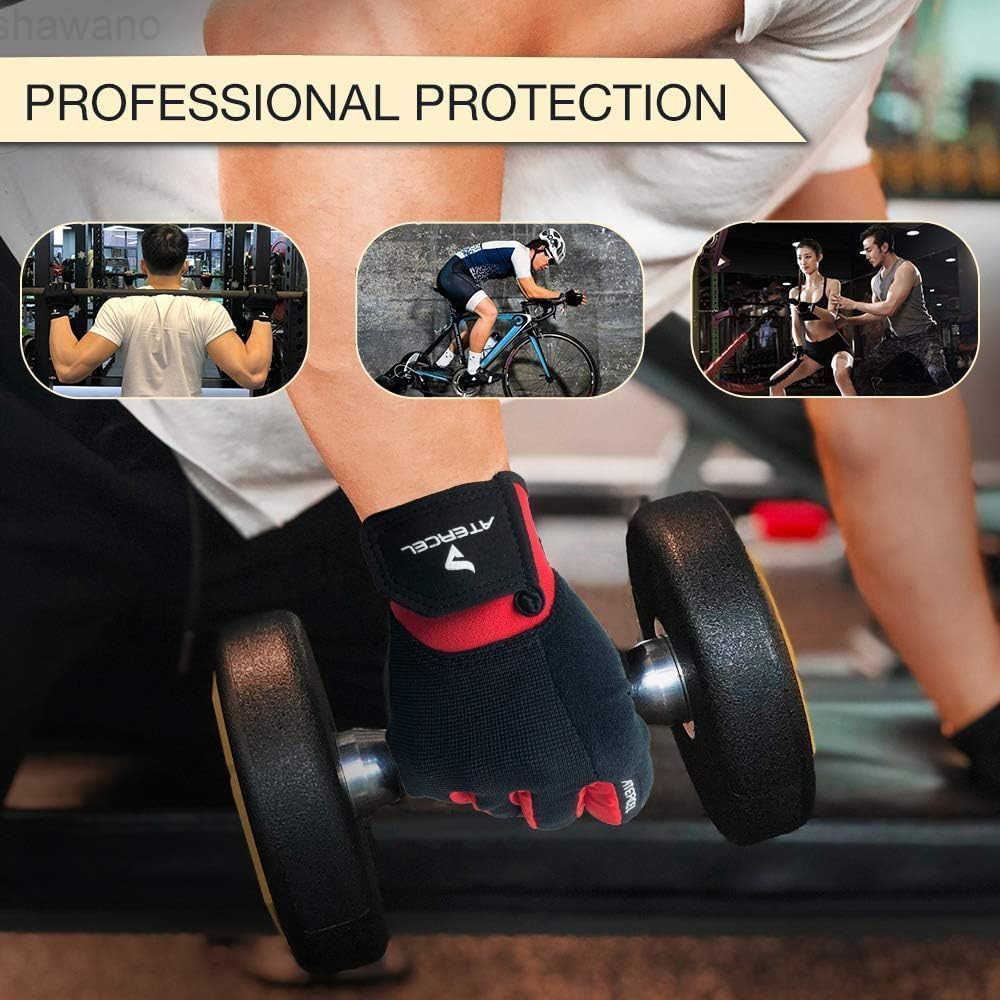 Workout Gloves for Men and Women Exercise Gloves for Weight Lifting Cycling Gym Training Breathable and Snug fitW250911