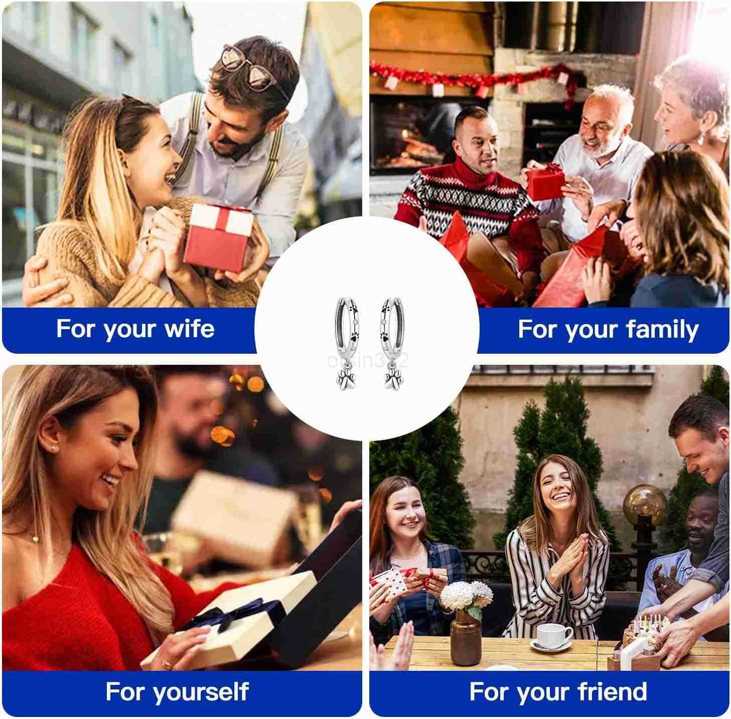 925 Sterling Silver Dangle Earrings for Women Small and Large Hypoallergenic Hoop Earrings Trendy huggie Earrings Drop Jewelry Gifts for Sensitive Ear