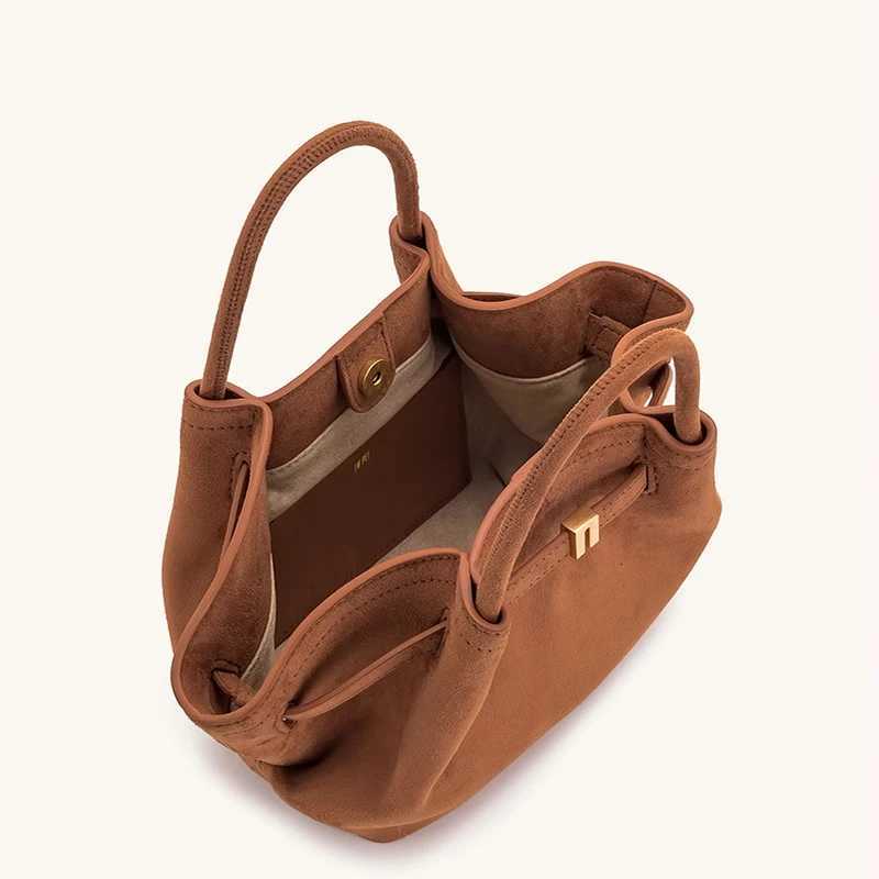 HANA Dumpling Bun Small Womens Shoulder Crossbody Bag High Quality Handheld Bag Faux Suede Tote Luxury Designer Brand handbag W250911