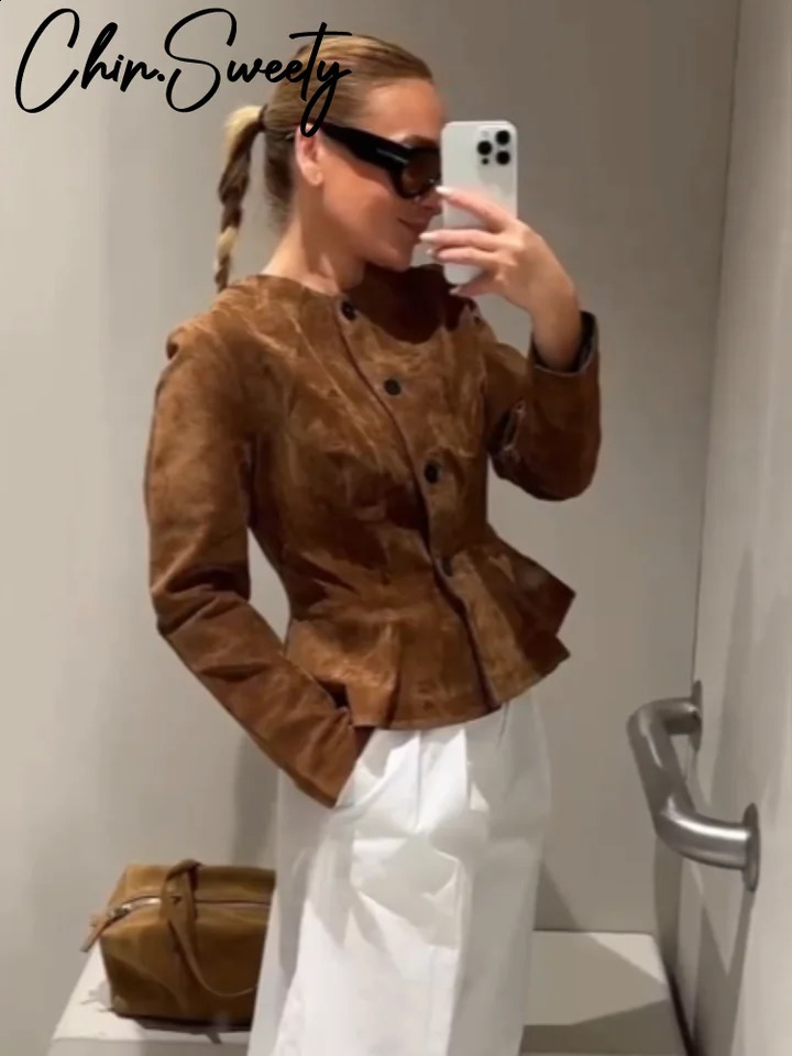 Casual Fashion Womens Lace Up Coats Long Sleeve ONeck SingleBreasted Solid Lady Jackets Autumn Female Street Outwear 250911