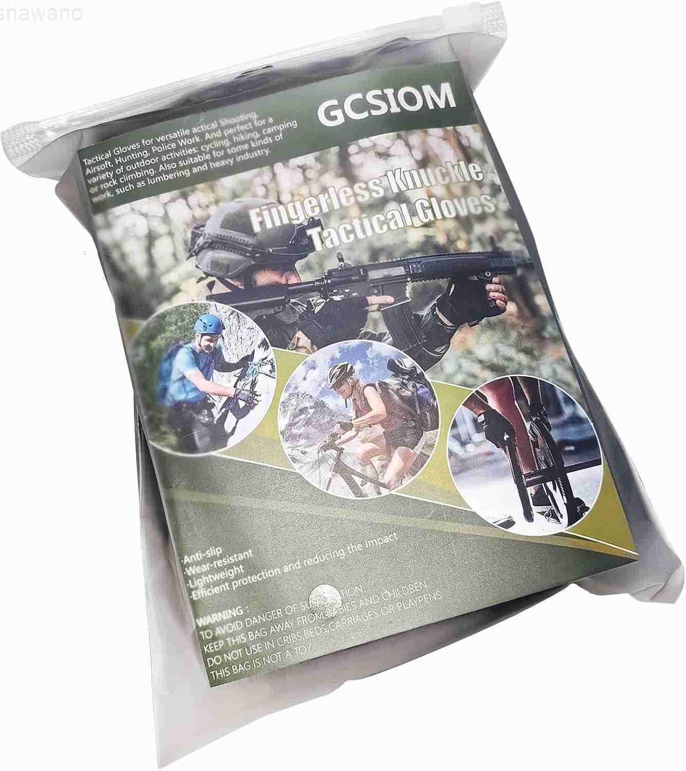 Tactical Fingerless Gloves Breathable NonSlip Impact Resistant Suitable for Outdoor Cycling Motorcycle Riding Rock ClimbingW250911