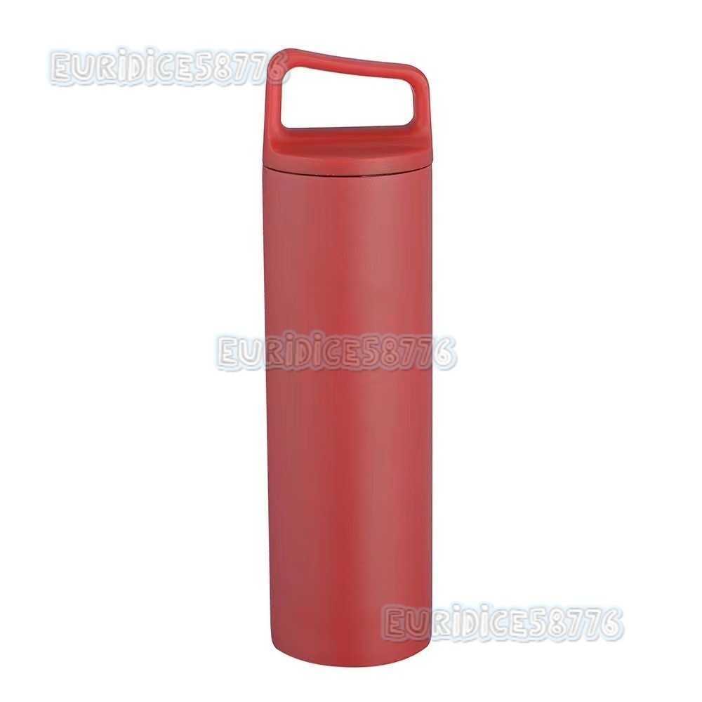 304 Stainless Steel Handle Insulated Outdoor Portable Straight Cup American Wide Mouth Sports Water Bottle H250911