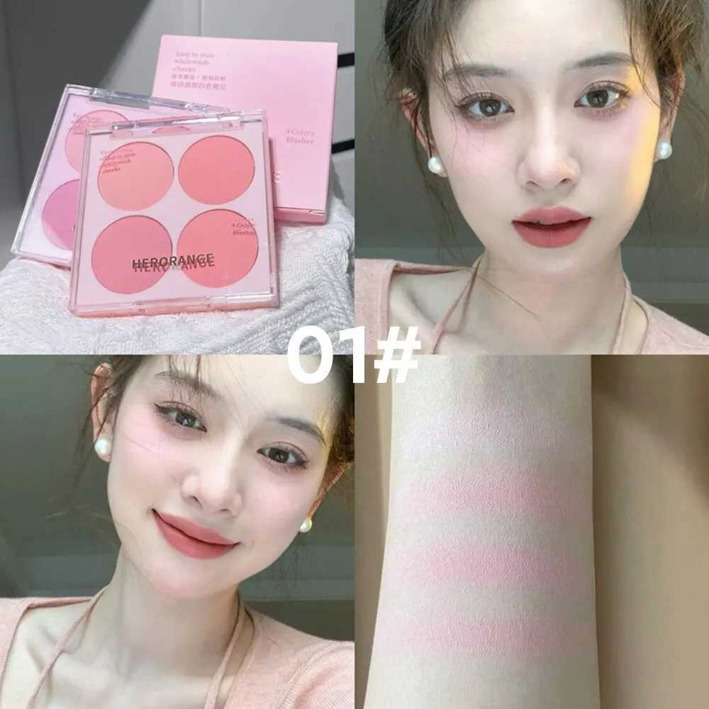 4 Colors Blush Powder Face Makeup Set Mixed Sweet Warm Colors Matte Cheek Powder Facial Beauty Cosmetic Makeup Blush W250911