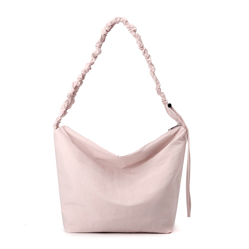 Luxury Bag Pleated Drawstring Shoulder Bag Solid Color Free Shipping Simple Commuter Crossbody Bag Japanese Style Casual Designer Bag Handheld Tote Ba