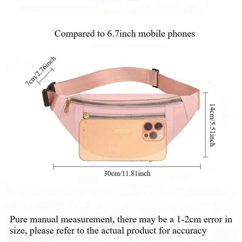 Women Sports Waist Bag Adjustable Shoulder Straps MultiLayer Fanny Pack Outdoor Activities Crossbody Purse Sports Chest Bag Z250911