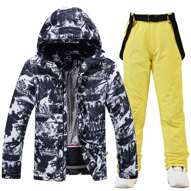 Clothing Suits For Men Winter Outdoor Windproof Water Proof Warm Thickened Single Double Board Skiing Clothes And Pants