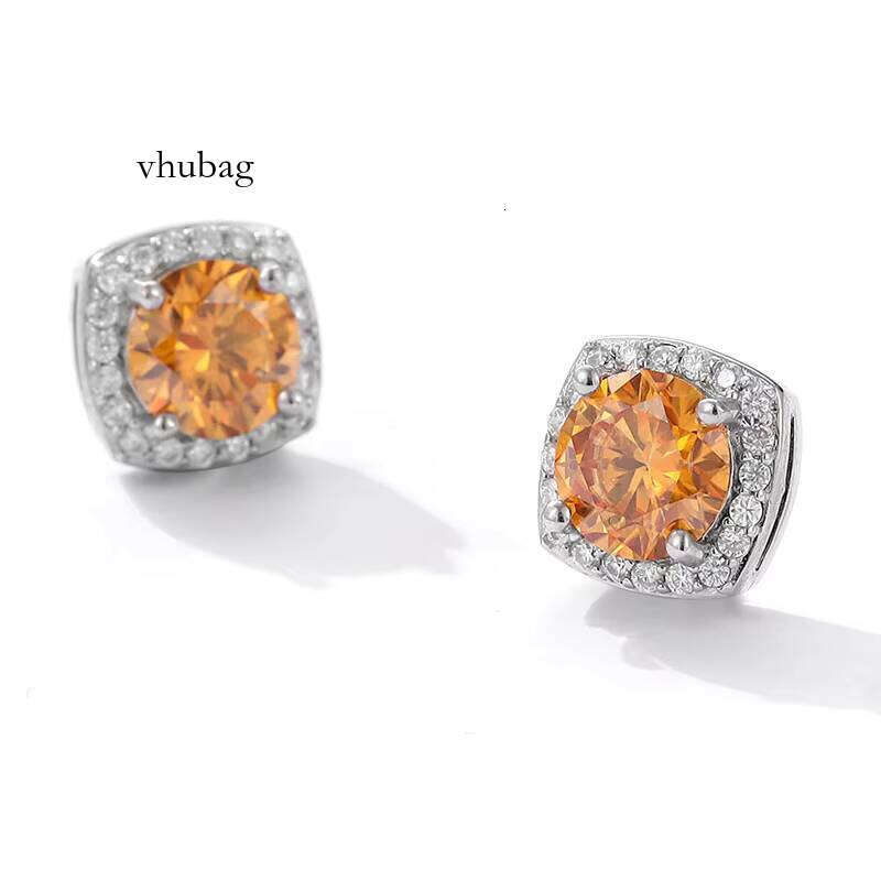 Sterling Sier Magnetic Moissanite Stud Earrings Jewelry for Women Ladies