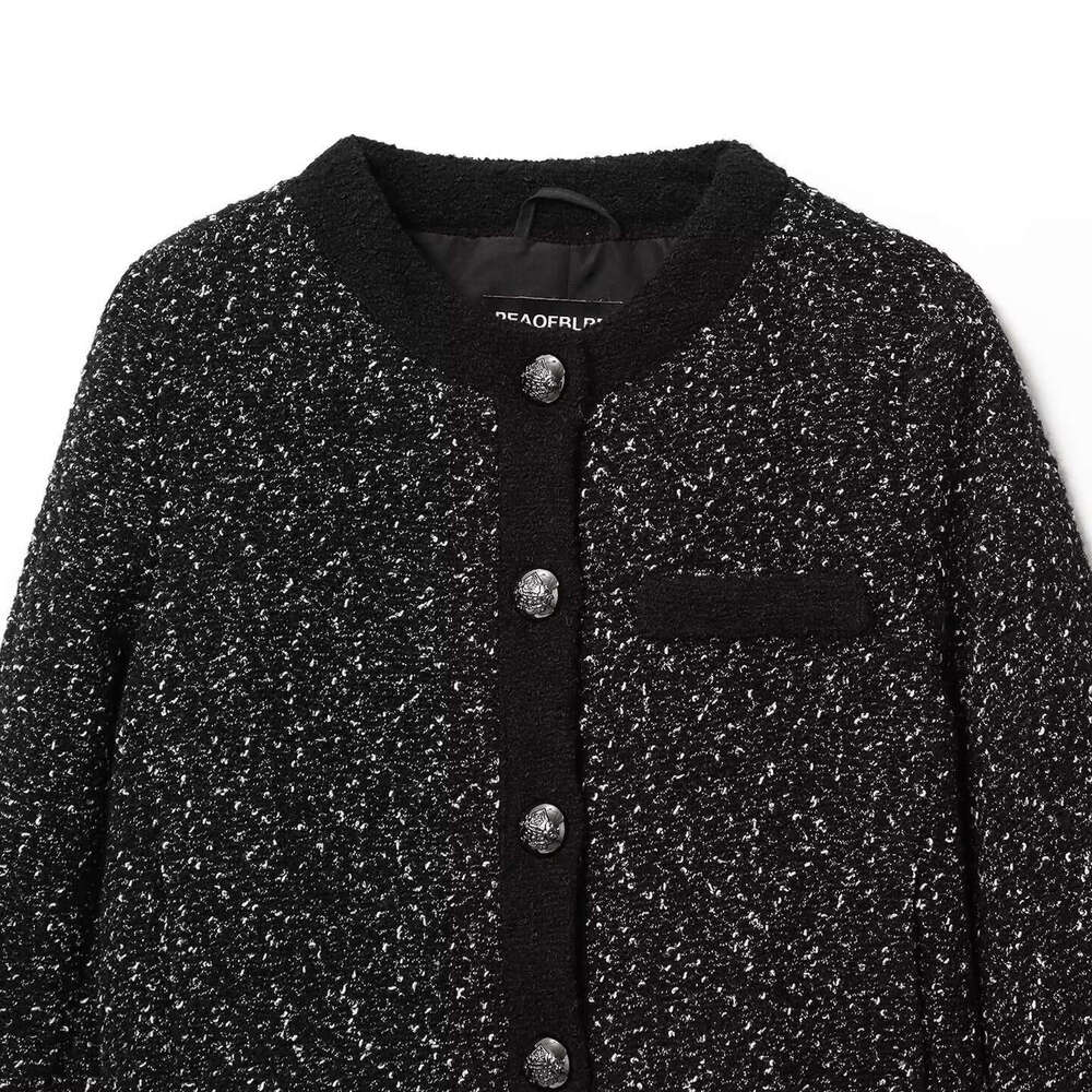 DHEssentials Z Style 2025 New Fashionable Elegant Single-Breasted Textured Chanel-Style Jacket 1224935