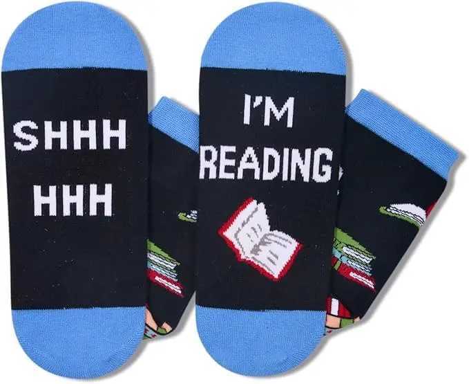 funny socks Reading Enthusiasts Student Warm Socks Fun Gifts Crew Socks Couple Gifts Teacher Gifts Socks D250911