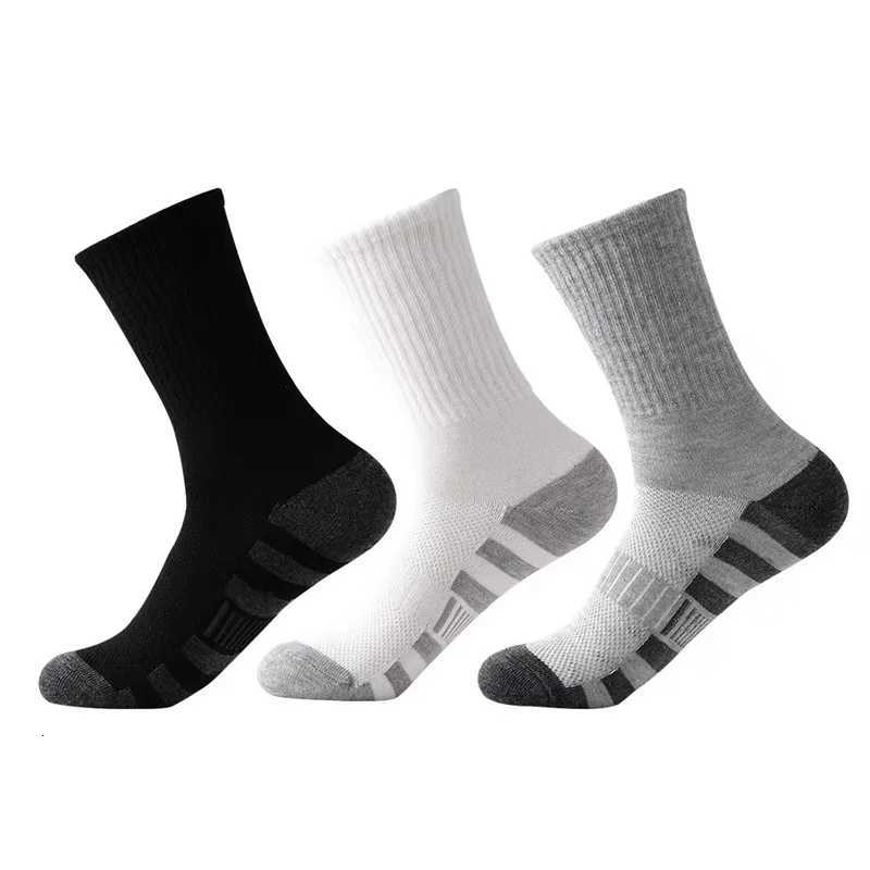 16122030 Pairs Mens Outdoor Gym Socks High Quality Comfortable Soft GroundGripping Football Large Size New Style D250911