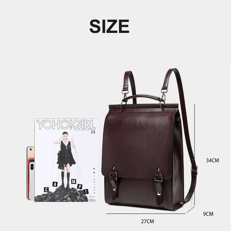 Cowhide Backpack Women Vintage Genuine Leather School England College Style Designer Shoulder Bag Ladies Handbags 250911