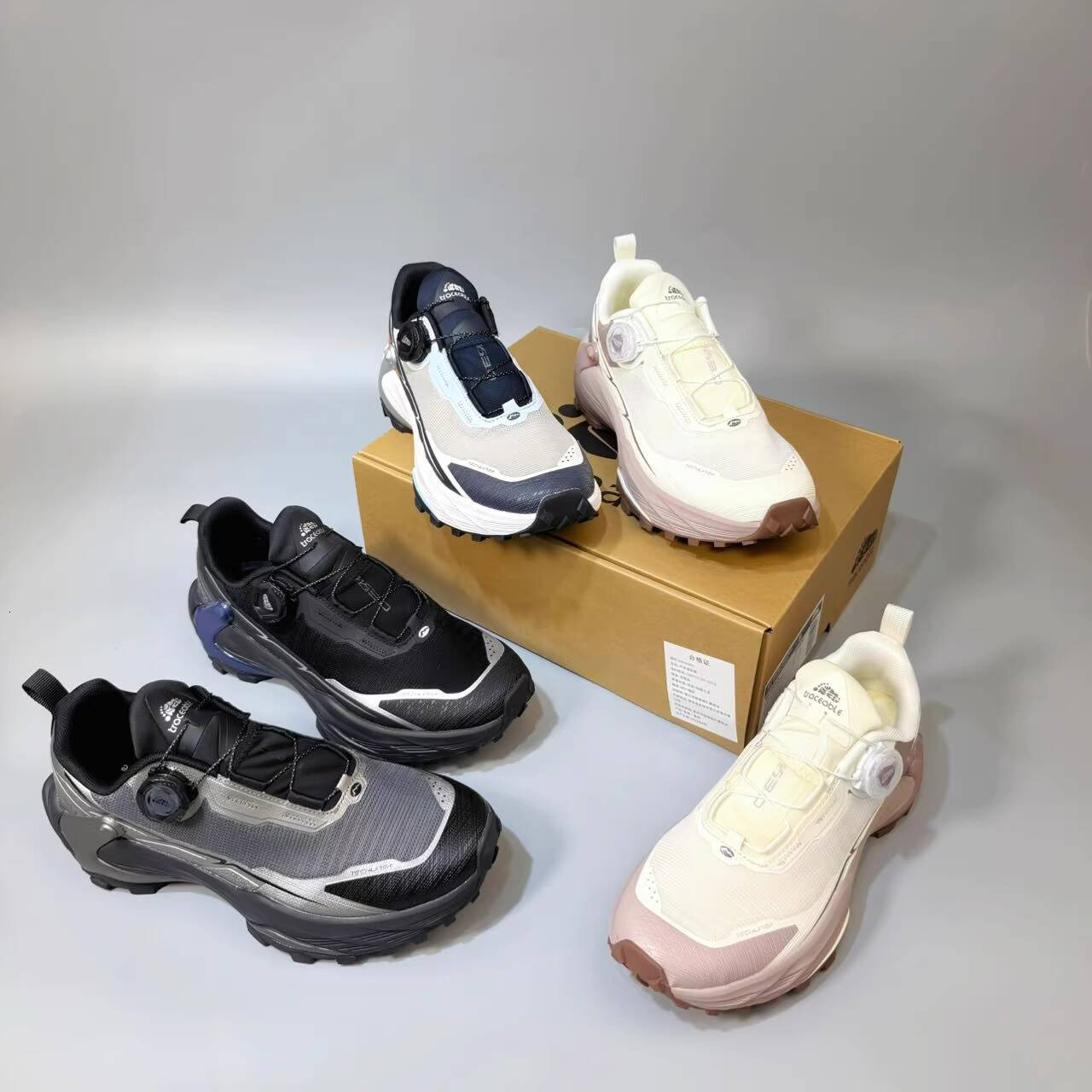 TGPL Foreign Trade Men's Non-Slip Wear-Resistant Outdoor Lightweight Hiking Button Trail Summer Breathable Sports Women's Shoes