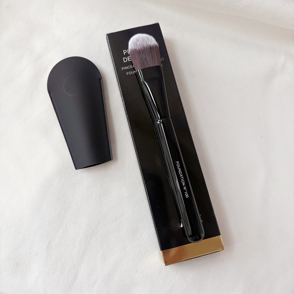 Luxury No 100 Black Professional Classic Tapered Cream Liquid Foundation Makeup Brush Free shipping