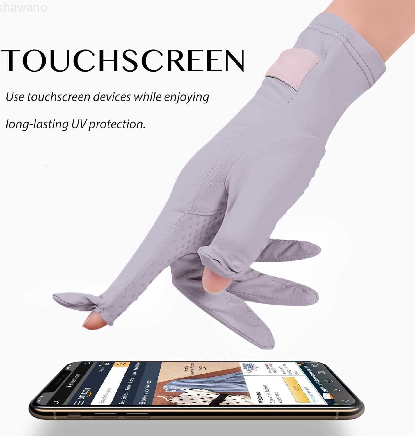 Driving Gloves Women for Sun UV Protection UPF 50 Touchscreen Full FingerW250911