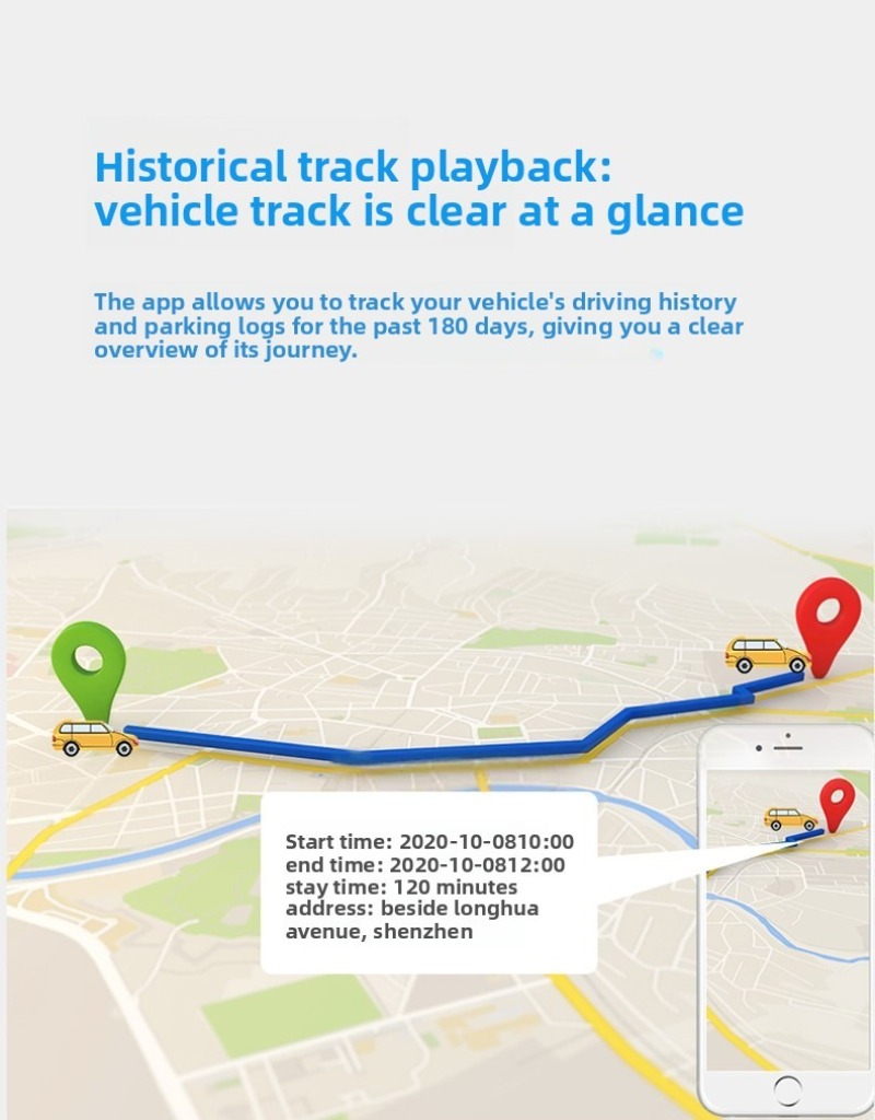 Global international version car gps locator rechargeable wireless GPS Beidou positioning tracker cargo transportation 6000MA rechargeable battery