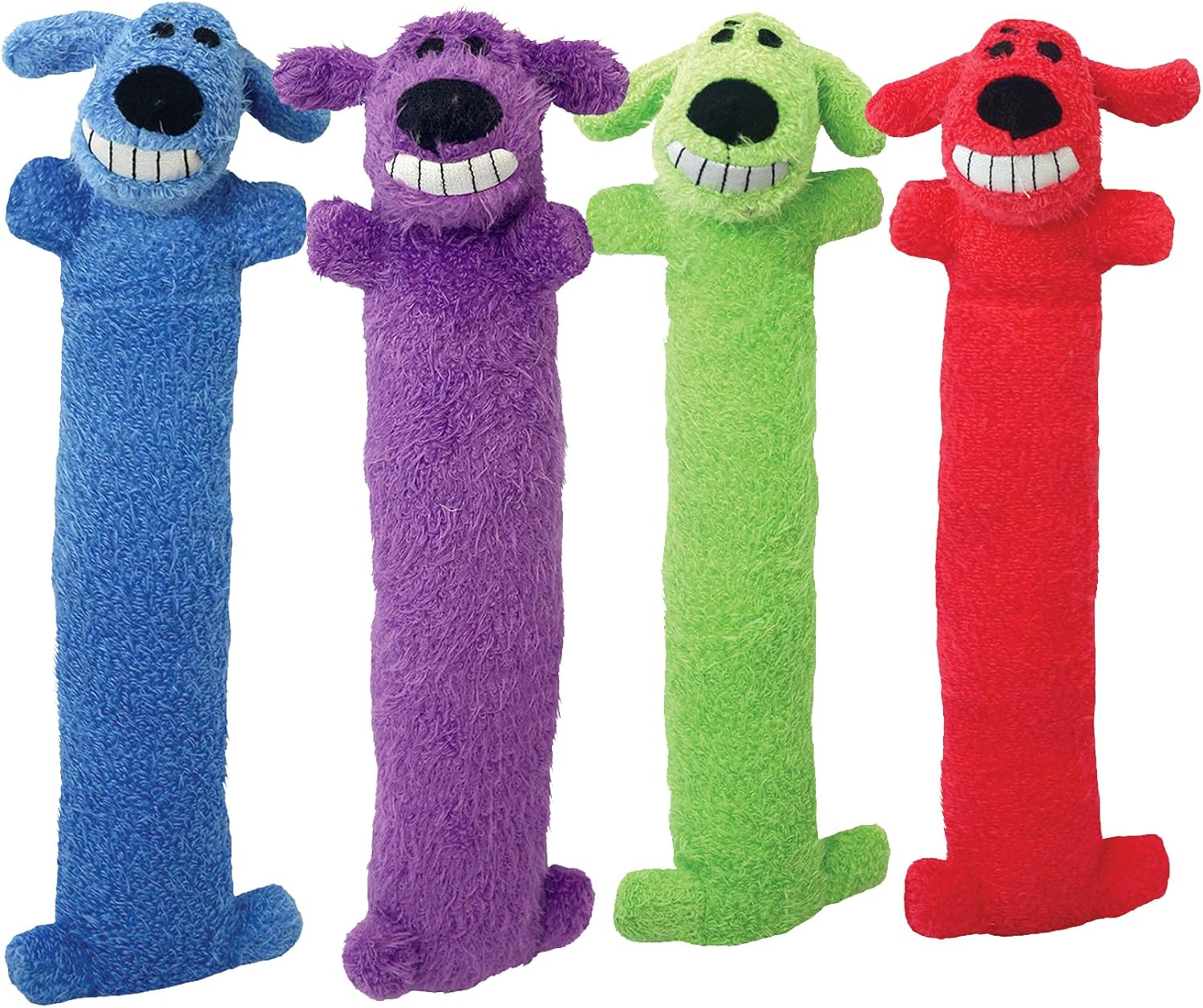 MBIKU Original Loofa Dog Latex Ruff 6" Dog Toy, Assorted Colors for small breeds.