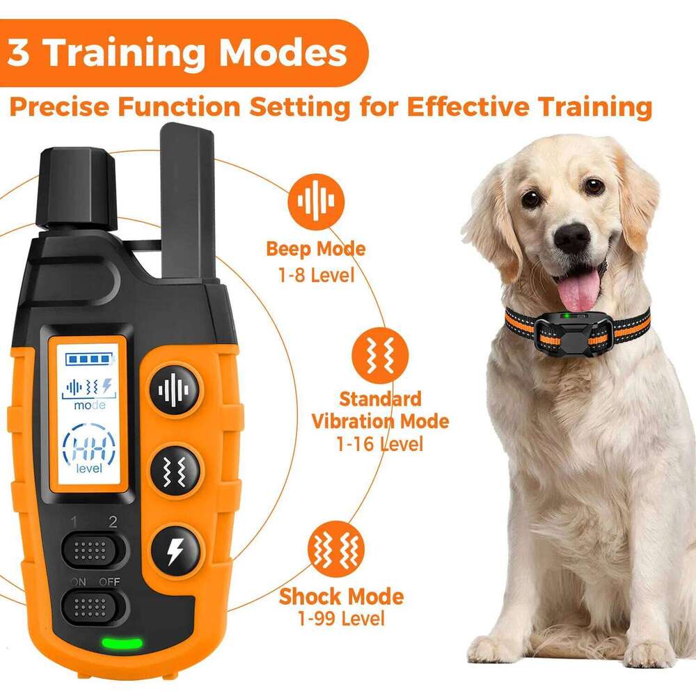 designer brand Ft Electric Dog Training Collar Remote Control Waterproof Pet BehaviorFor lbs Puppy With Shock Vibration