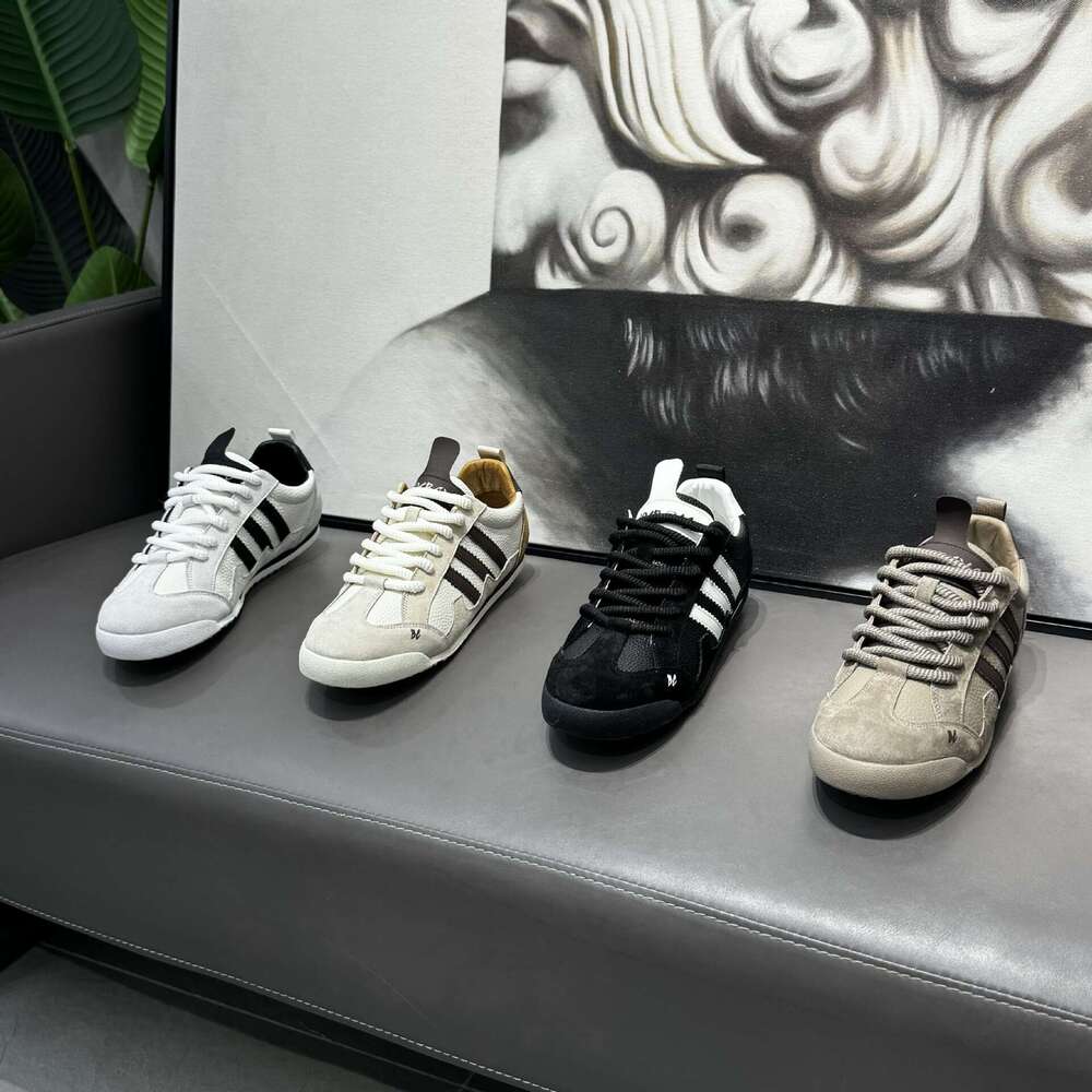 Sneakers 2025 Spring Leather Casual Trendy Versatile Soft Sole Forrest Gump Men's Lace-up Low-top Shoes