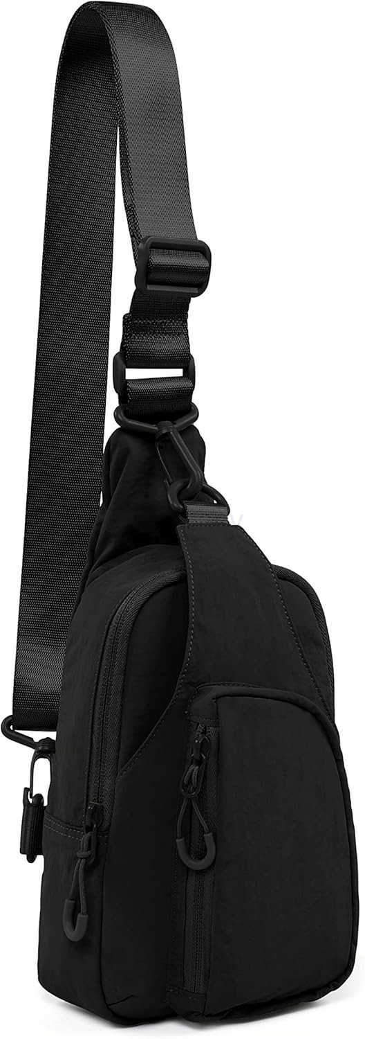 Daily Sling Bag with Adjustable Straps Crossbody Chest Bag Lightweight Small Backpack for Casual Traveling HikingW250910