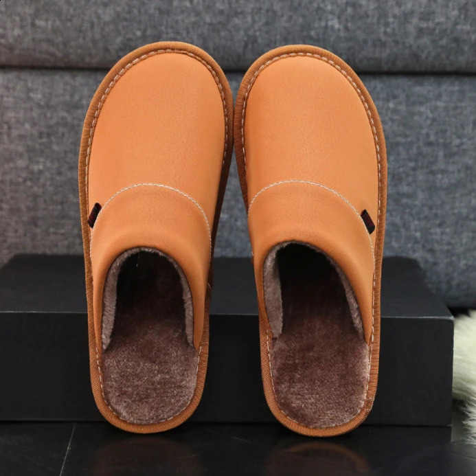 large Mens Slippers for Winter with Warm Footbed Nonslip Sole Comfortable Fuzzy Soft Mens Warm Fleece Cozy Slides250906