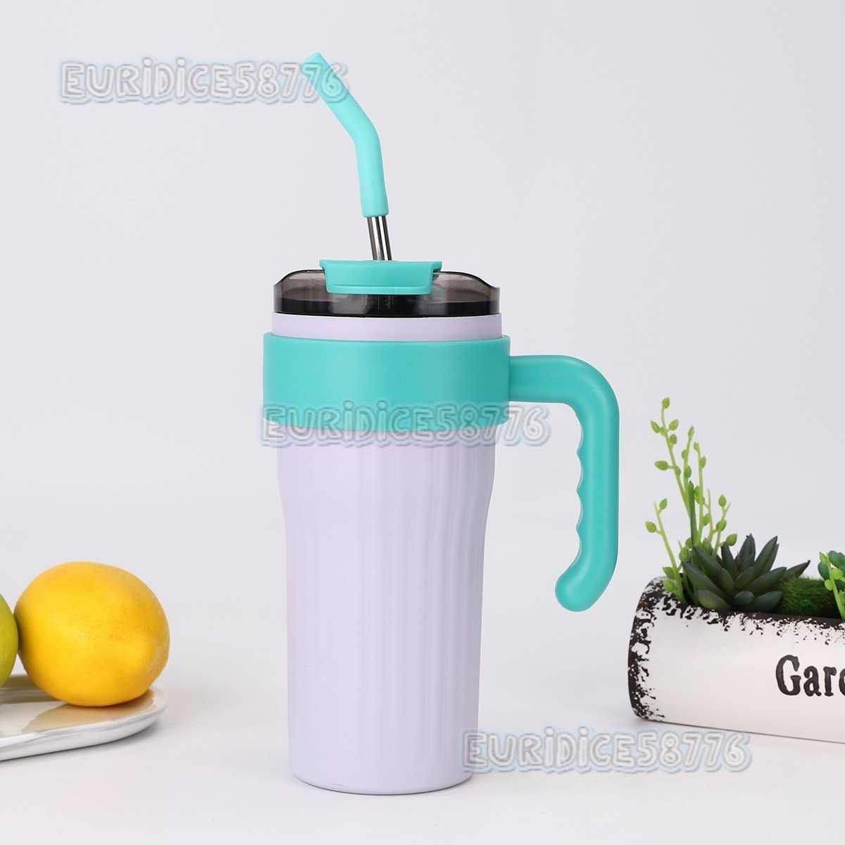 American Food Grade Stainless Steel Insulated Cup High Appearance Handle Coffee Cup Outdoor Doublelayer Ice Cup Car Cup H250911