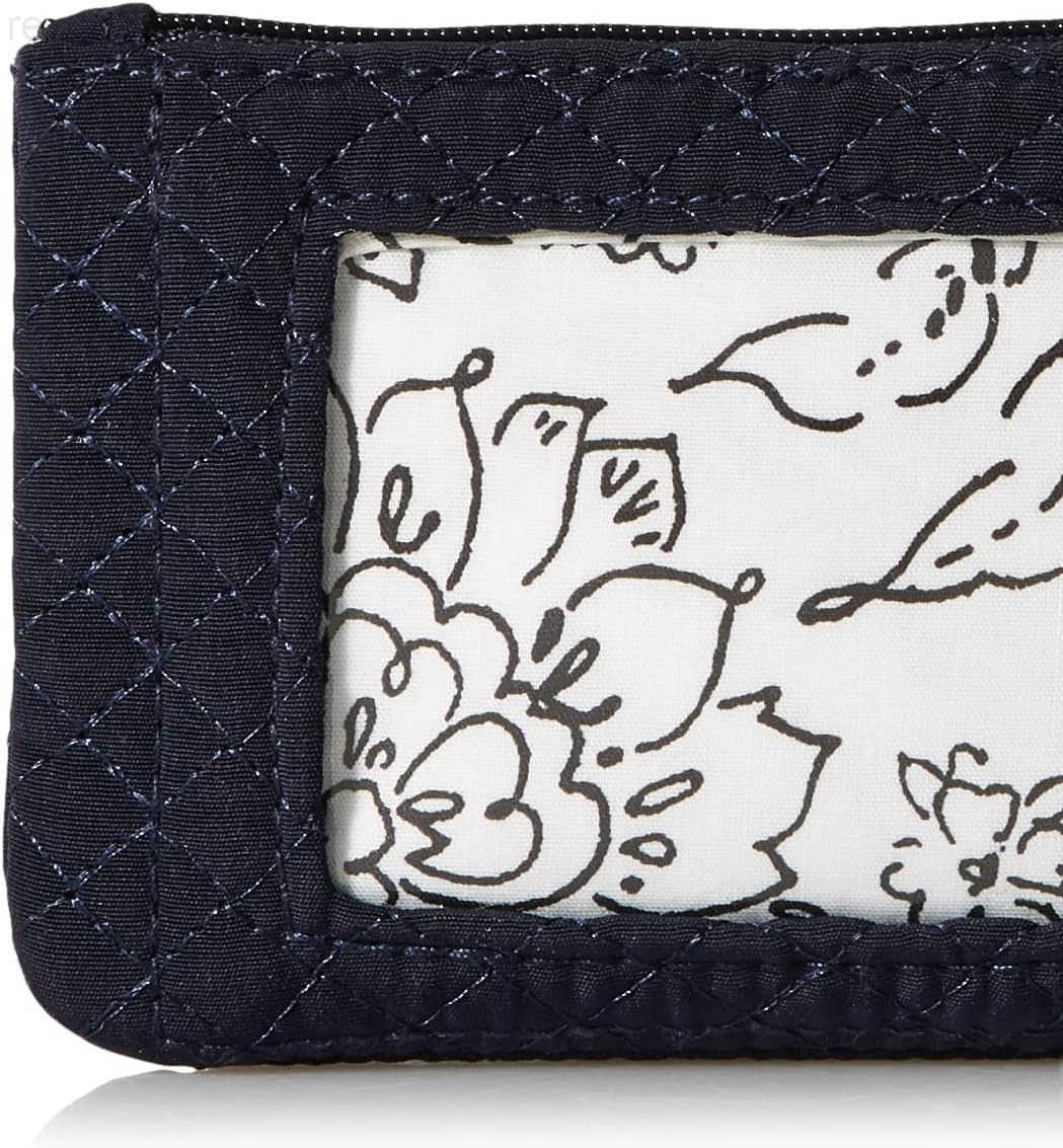 Womens Microfiber Zip ID Case Wallet True Black one SizeW250911