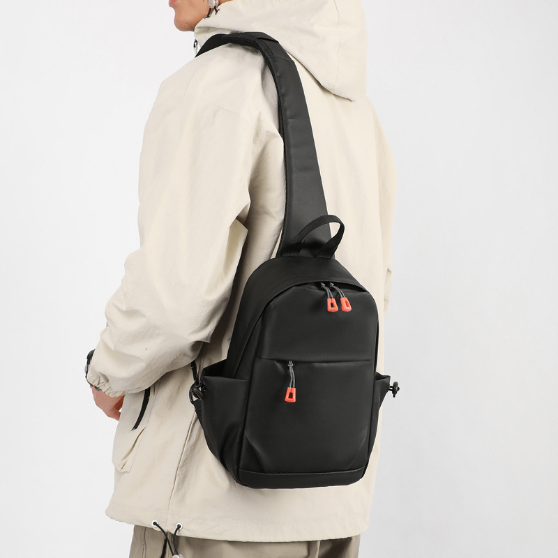 Trendy Free Shipping Simple Men S Chest Bag Multi Functional USB Charging Handheld Shoulder Bag Designer Bag Large Luxury Bag Capacity Sports Cycling 